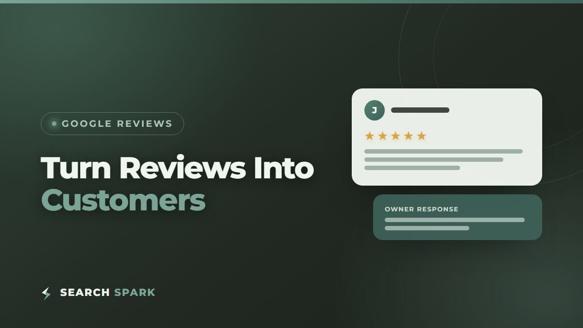 Google review card showing five stars and an owner reply, representing a local business review strategy